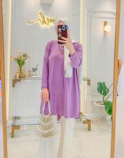 lavanta ipek makas tunik 2