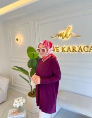 mürdüm ipek makas tunik 2
