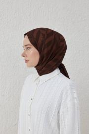 acı kahve balıksırtı desen şal