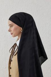 siyah balıksırtı desen şal