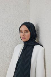 kömür balıksırtı desen şal