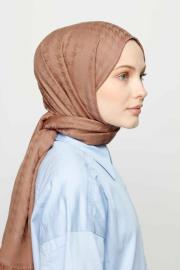 mocha kaz ayağı desen şal 2