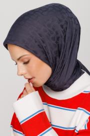 antrasit bloom desen eşarp