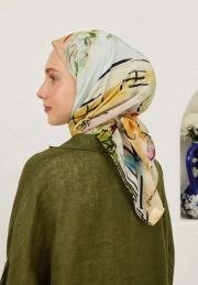 şeftali amelie pamuk vual eşarp 2