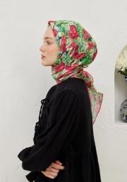 pembe peach garden pamuk vual eşarp 2