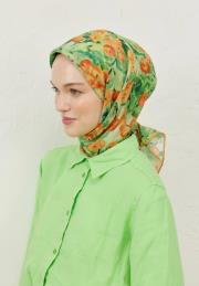 şeftali peach garden pamuk vual eşarp