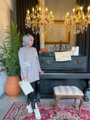 taş 4299 taşlı kurdele modal tunik