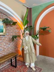 vizon 6822 gabardin kuşaklı trençkot