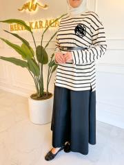 bej 2689 gül motifli sweat 2