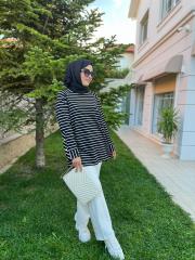 siyah 2709 gold düğme detaylı sweatshirt 6