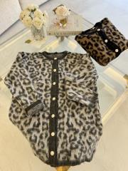 gri balon kol leopar hırka 2