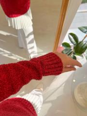 kırmızı 51114 ışıltılı kazak 2