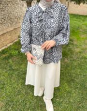 gri leopar bağcıklı kimono 2