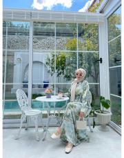 yeşil 1351 gömlek elbise 2