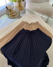 lacivert 2985 beli lastikli pilise etek