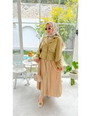 vizon 2985 beli lastikli pilise etek 2