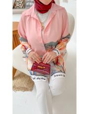 pembe lizy desenli gömlek 2