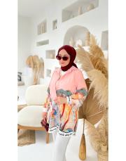 pembe lizy desenli gömlek 4