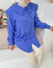 mor arya bebe yaka gömlek