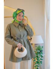 yeşil cupra gömlek