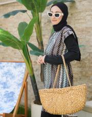 yeşil çizgi desenli haşema 3