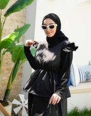 siyah volanlı haşema