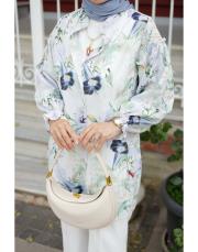 lila begonvil desen gömlek 2