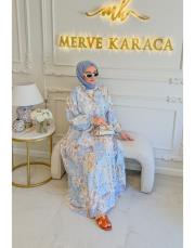 mavi dream desen elbise 2