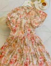 soft pudra alin desenli elbise 2