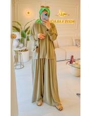 yeşil 22734 bol paça modal takım