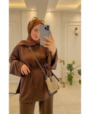 acı kahve 1502 kuşaklı oysho takım