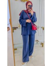 lacivert 1502 kuşaklı oysho takım 2