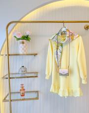 sarı mk etek ucu dantelli sweat 3