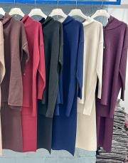 mürdüm 4158 simli kapüşonlu triko takım