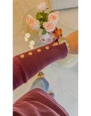 mürdüm 4106 kolu düğmeli triko tunik 2