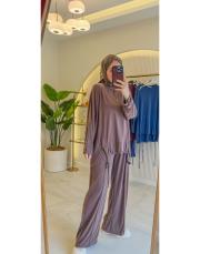 kahve 22758 ip detaylı modal takım