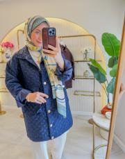 lacivert 2257 kapitone ceket