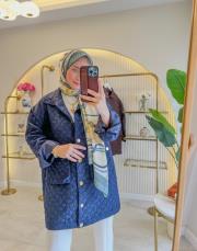 lacivert 2257 kapitone ceket 2