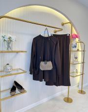 kahve 22629 çima pantolonlu modal takım 2