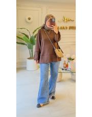 acı kahve 24371 modal tunik 2