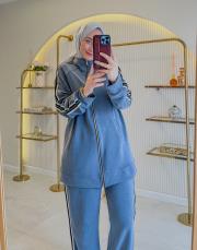 gri biyeli oysho takım 2