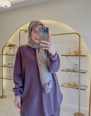 kahve 22800 önden dikiş detaylı modal takım