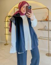 siyah 22798 yelekli takım