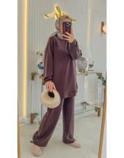 kahve gülen yüz logolu takım 2