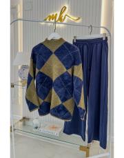 lacivert 26109 modal pantolon