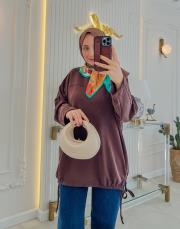 kahve 24381 ipli modal tunik 2