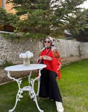 nar çiçeği frill gömlek