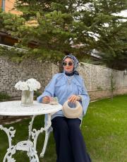 bebe mavi frill gömlek 2