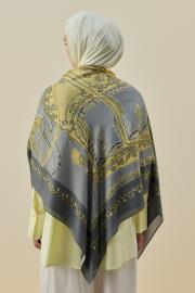 gri chale omuz şalı