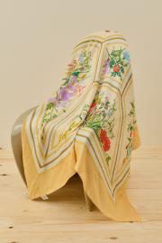 sarı chale omuz şalı